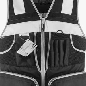 Black and White Men's Vest utility rest for women or men brand new